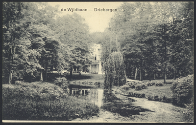 17567 Gezicht in het park met vijver van villa De Wildbaan (Hoofdstraat) te Driebergen-Rijsenburg.